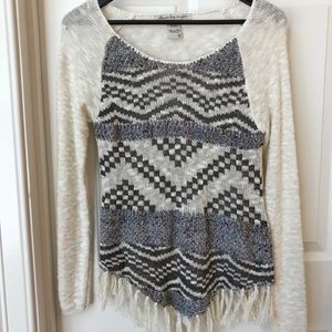 NWOT American Rag Fringe Sweater Size S